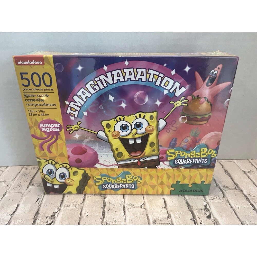New SpongeBob SquarePants Imagination Jigsaw Puzzle Nickelodeon 500 Pieces